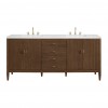 Myrrin 72" Double (Vanity Only Pricing) in Mid-Century Walnut